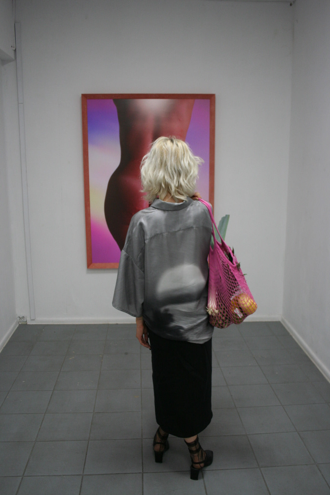 UNISEX silk shirt with short sleeves SUNSET