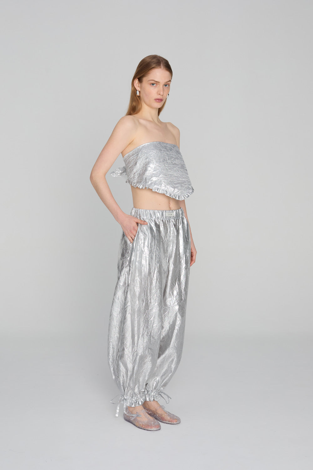 ALDONA SILVER trousers