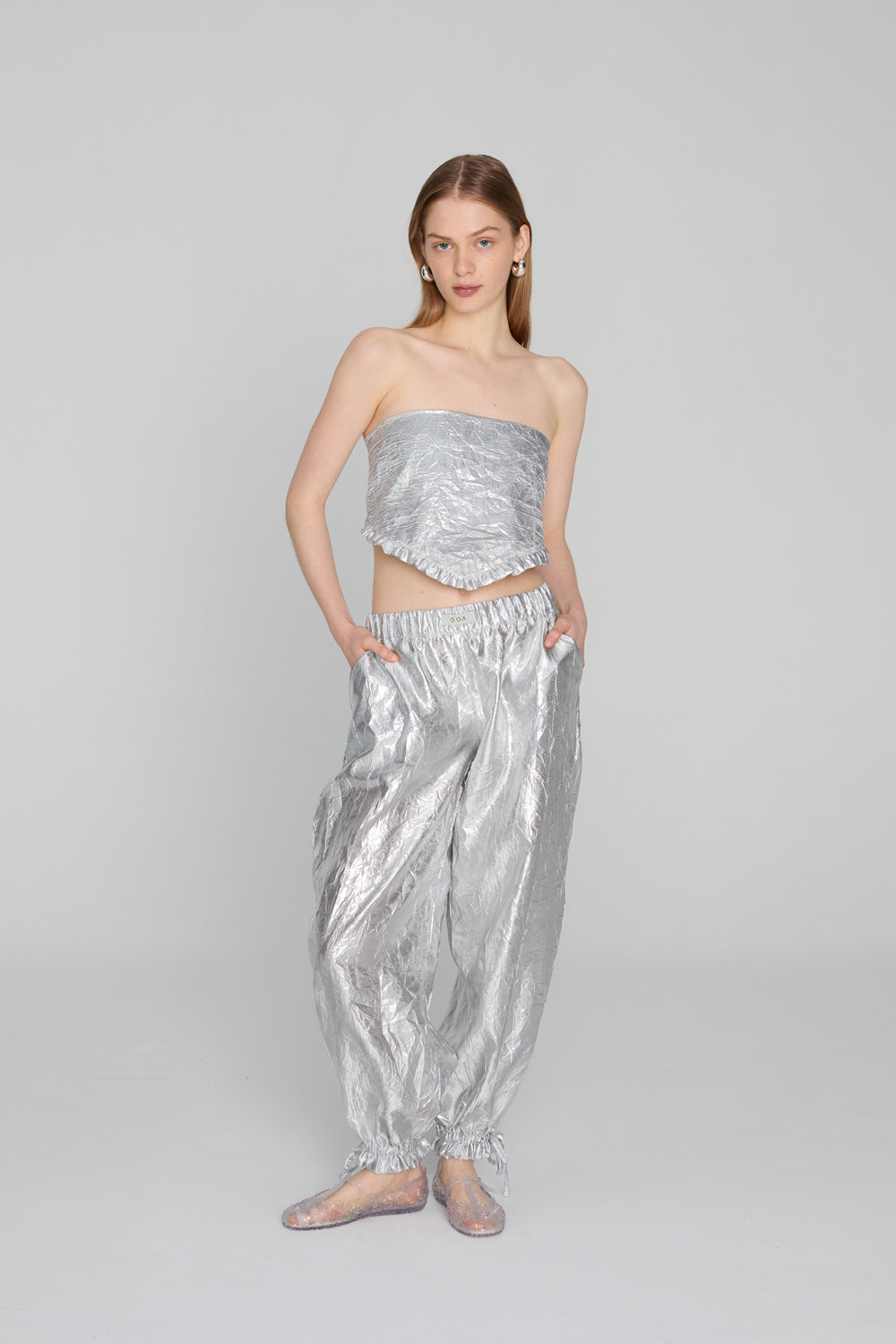 ALDONA SILVER trousers