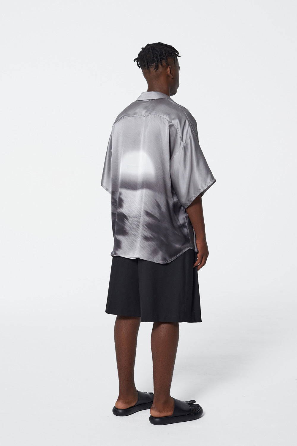 UNISEX silk shirt with short sleeves SUNSET