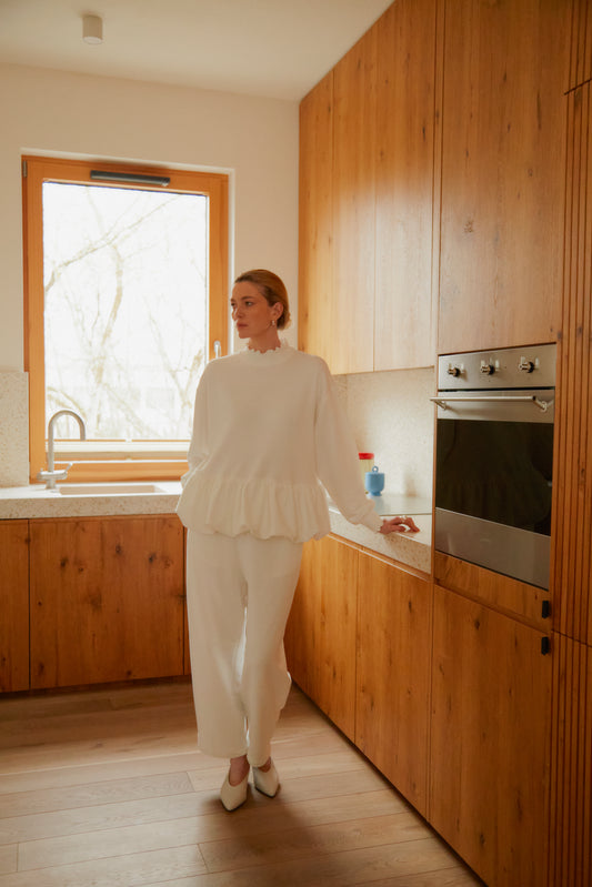 NURIA BORDEAUX trousers