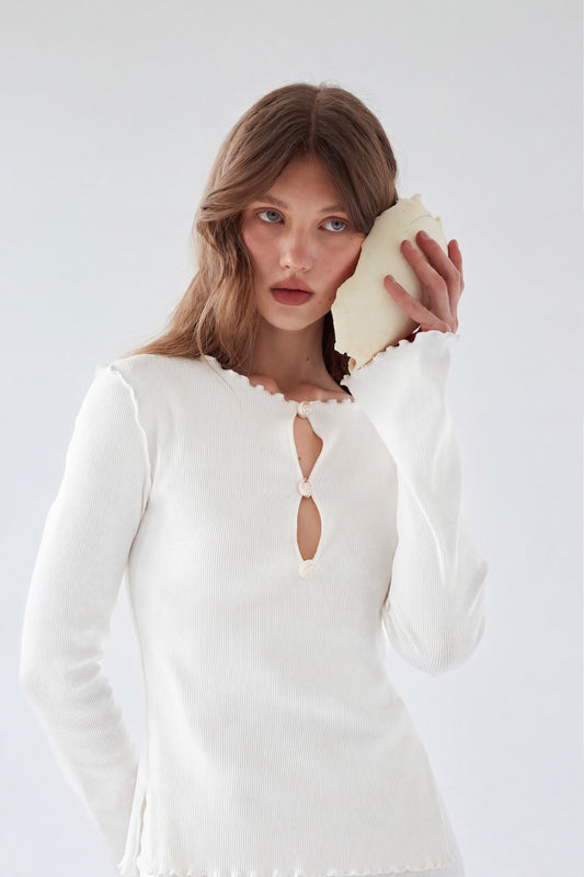 Top CARACOL CREMA