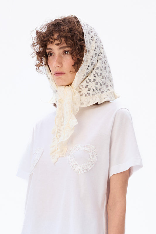 ENCAJE FLORES scarf
