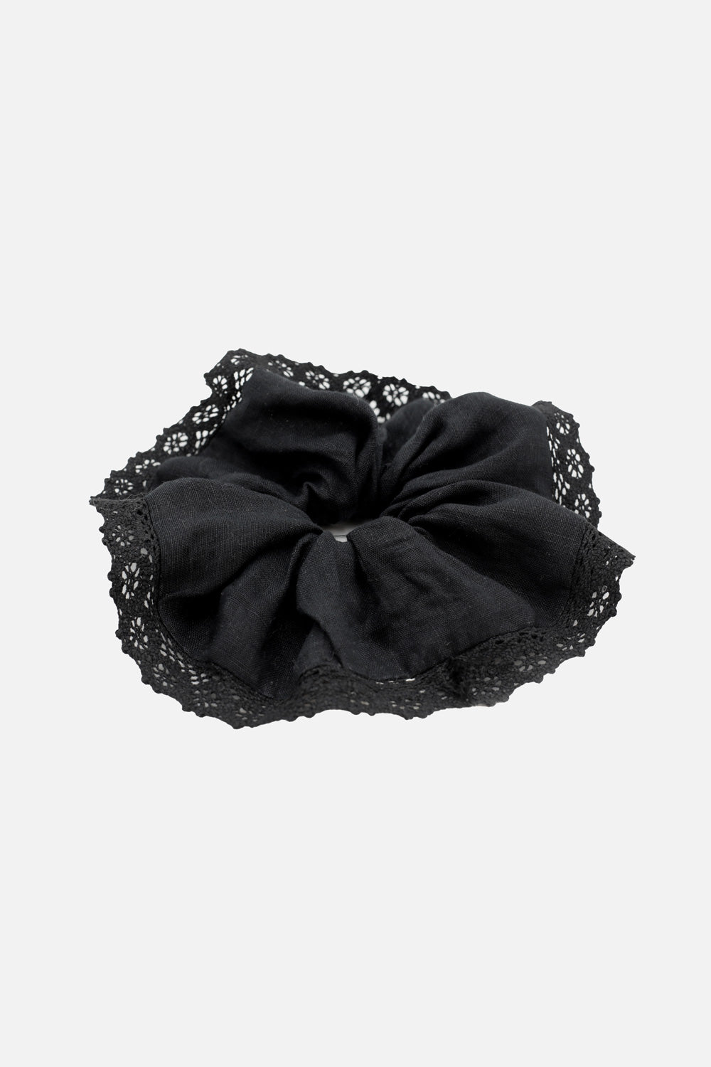 Scrunchie z ozdobną taśmą ISLA BEBE NEGRA